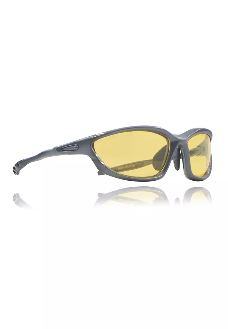 Icefish 2.0 Running/Cycling/Biking HD Polarized Sunglasses Unisex #S52-Y (S.Gry/Yellow)