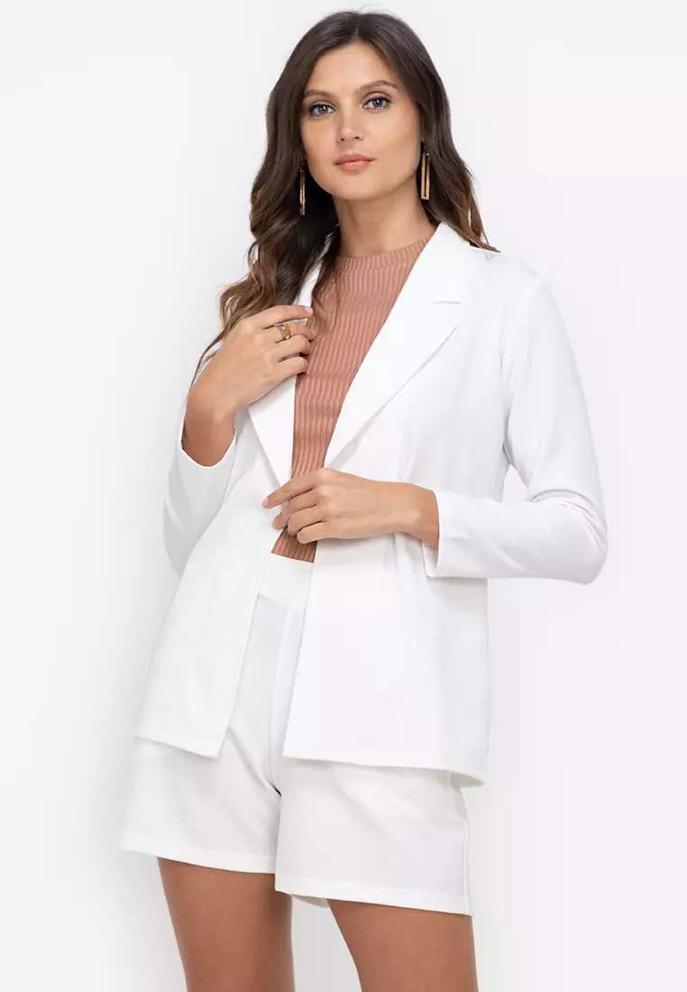 Buy F.101 Tailored Woven Blazer with Short Set 2024 Online