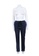 Tomas Maier blue Pre-Loved tomas maier Cuffed Denim with Fring Pocket and Lace-up Waist 8A80DAACFE32C2GS_6