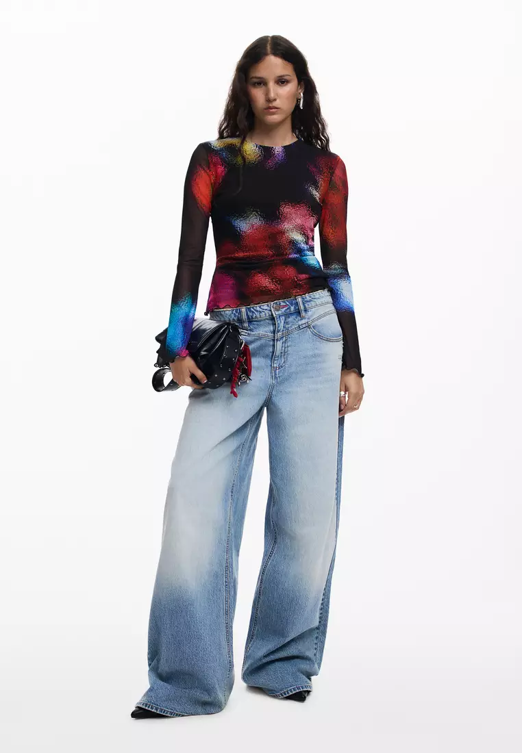 Sheer Long Sleeve Knit Top by Christian Lacroix