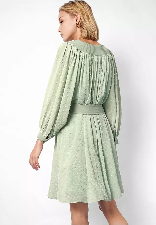 Seam Detail Fil-Coupe Dress