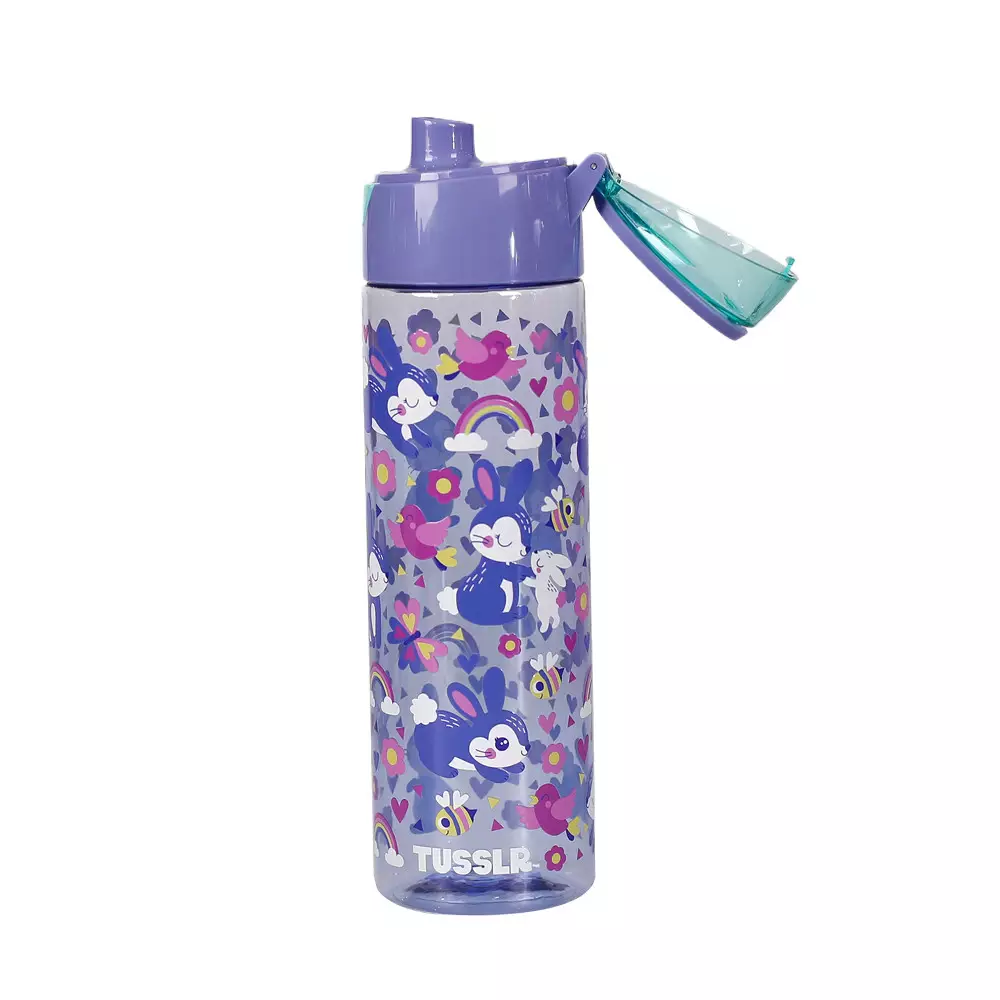 Tusslr Botol Minum Plastik Rabbit 750 ml - Ungu Violet