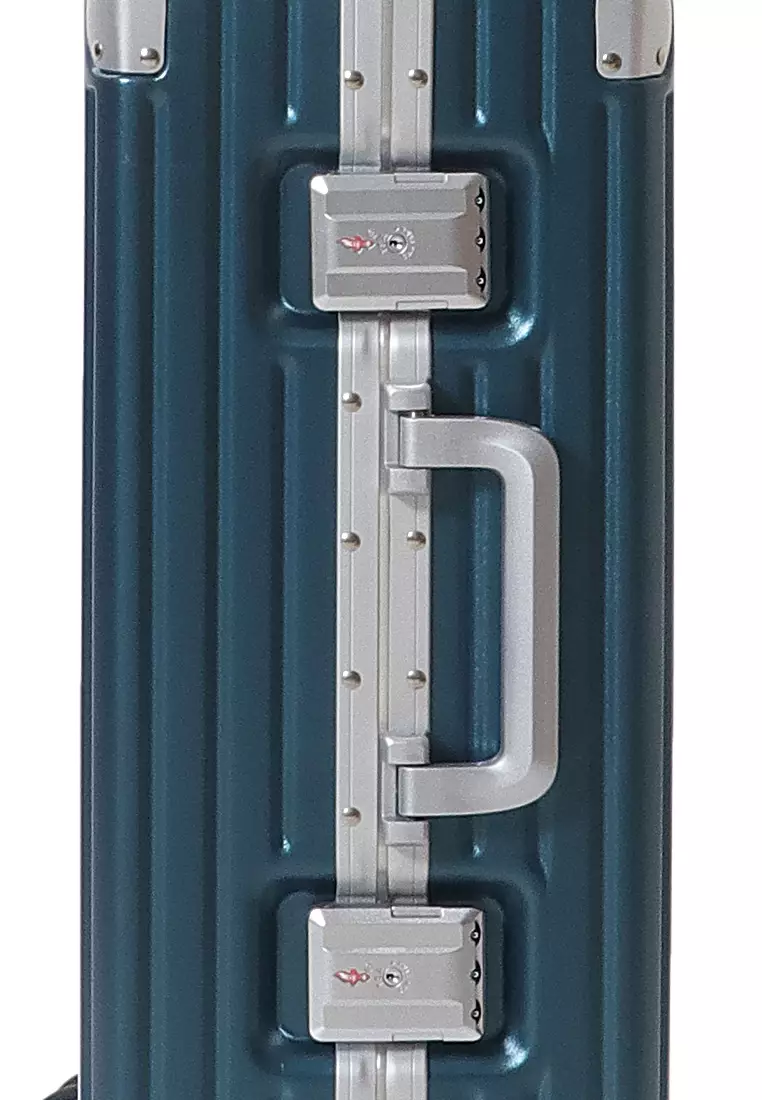 Barayev Koper Alumunium Frame Size 20 Inch Travel Bag Unisex Large Compartment  TSA Lock Material Polycarbonate ORIGINAL - pasifiicblue