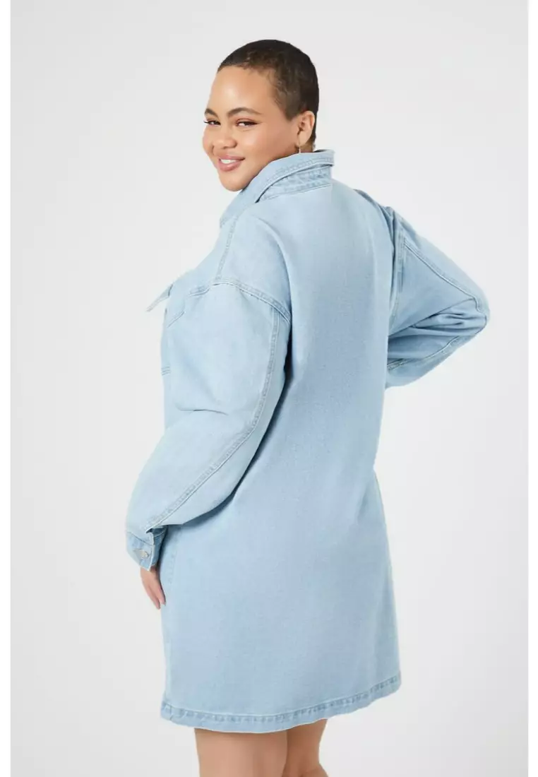 Forever 21 denim shirt dress 2025