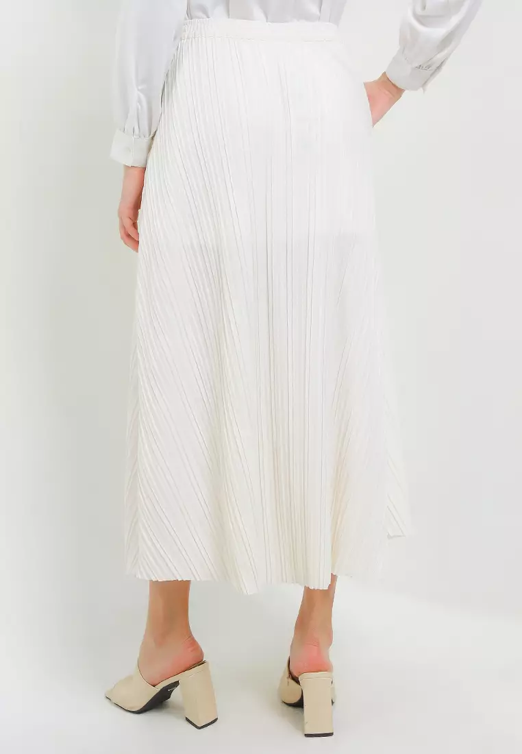Pleated Maxi Skirt