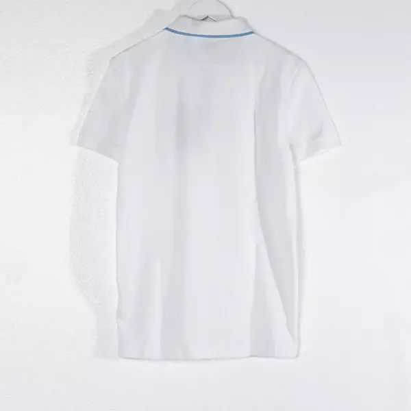 Polo HUGO BOSS FIRENZE 33 TIPPED COLLAR BLUE WHITE POLO 100% ORIGINAL