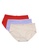 Kiss & Tell red and pink and beige 3 Pack Ashley Ribbon Cotton Panties Bundle A 240E1US15CFAC1GS_1