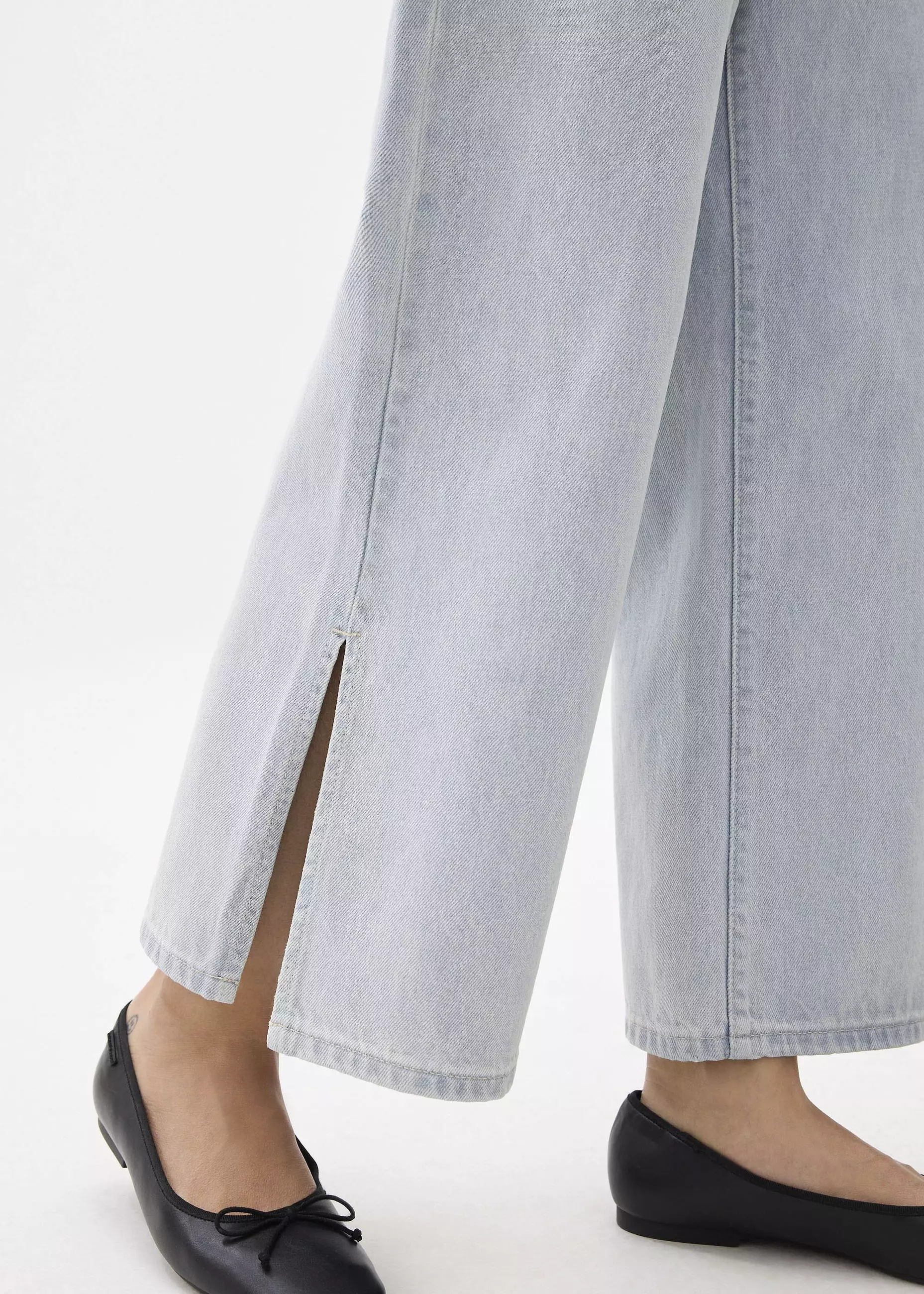 Celana Wanita - Denim High Rise Wide Leg Jeans