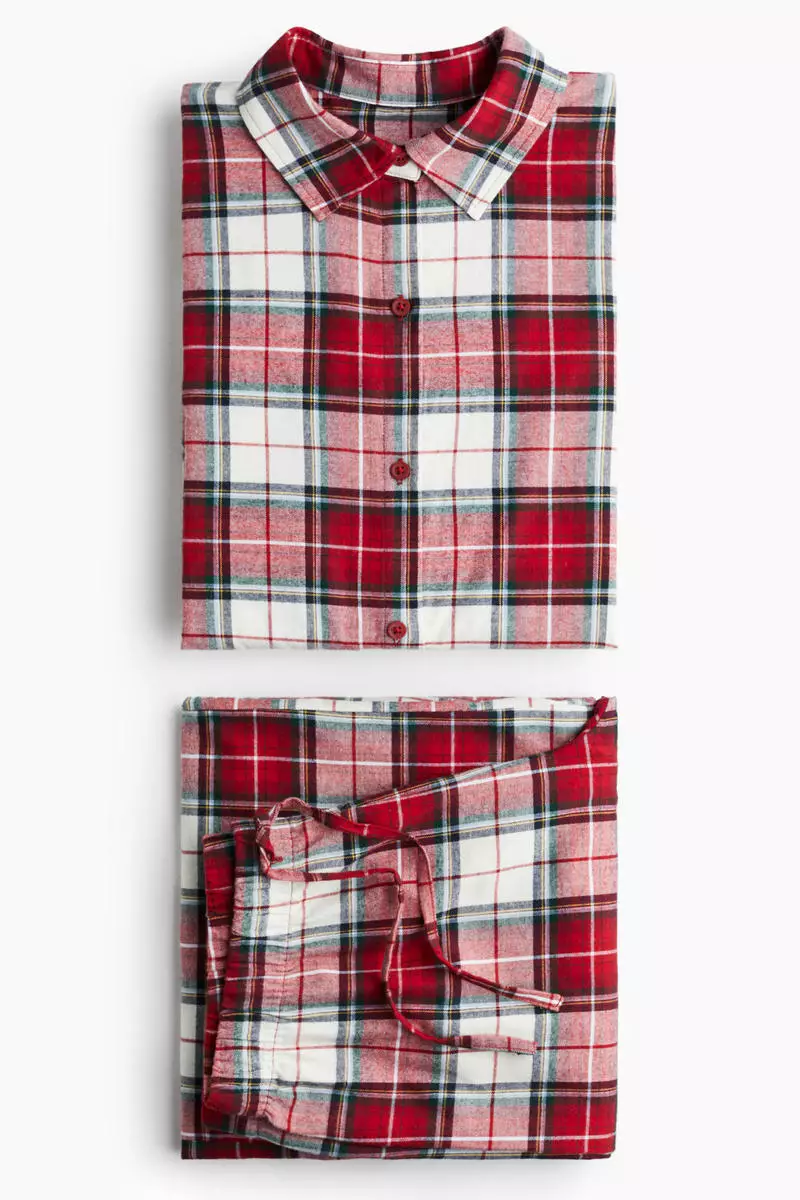 Buy H&M Cotton flannel pyjamas 2026 Online | ZALORA