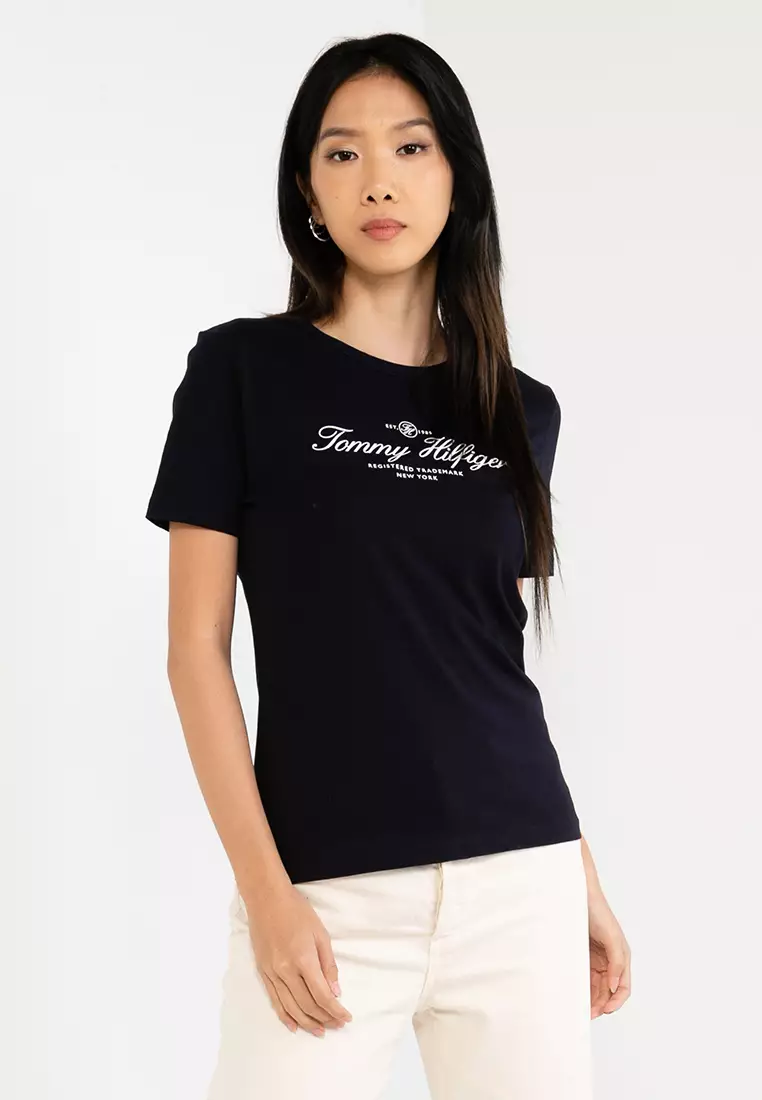 tommy hilfiger script t shirt