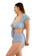 PINK N' PROPER blue Hestia Ribbed Off Shoulder Puff Sleeve High Waist Bikini Set in Pastel Blue 17BBCUSBAAA701GS_3