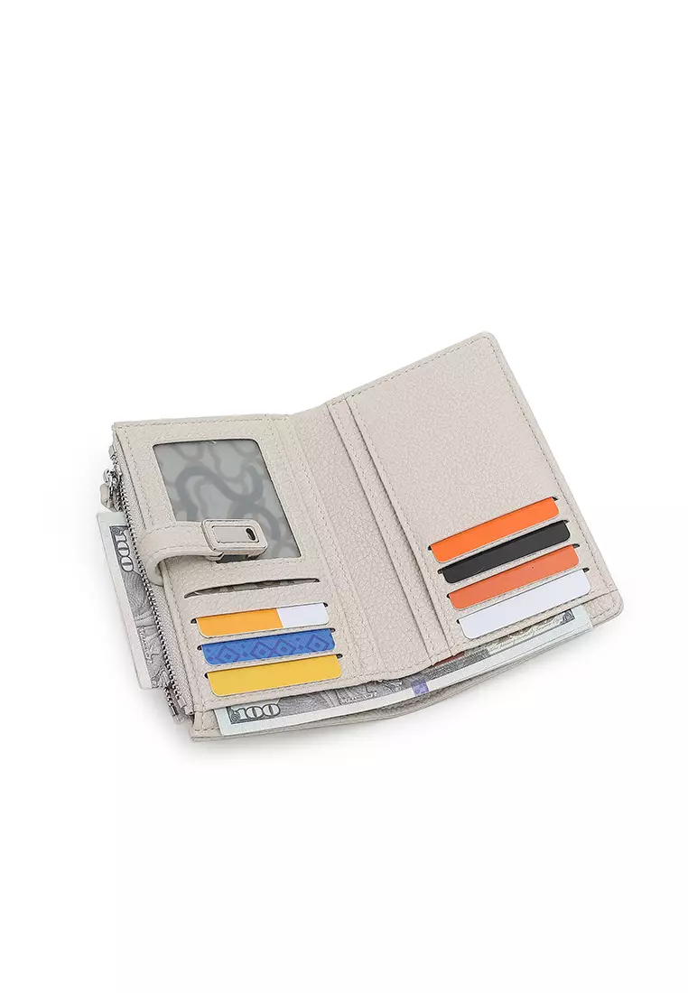 Women's Short Wallet / Purse - Beige