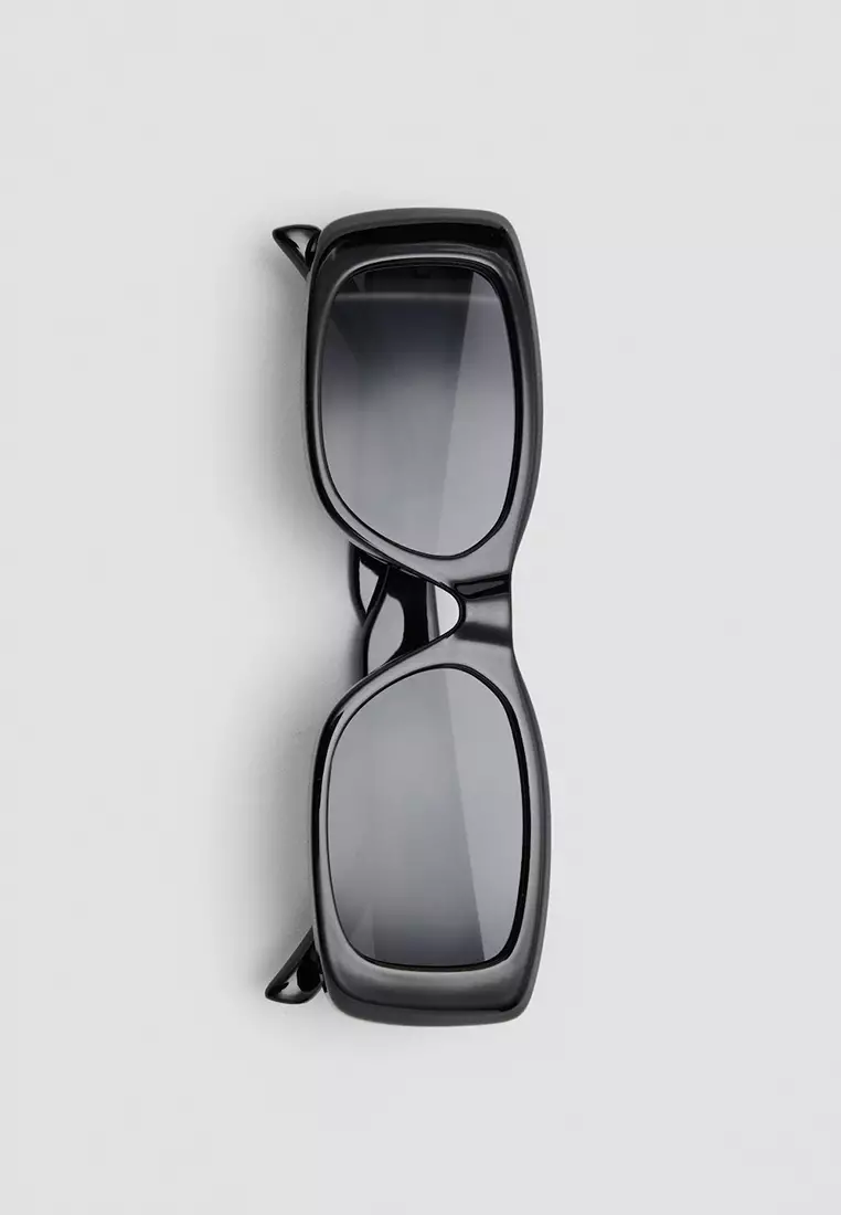 Rectangular-Frame Sunglasses