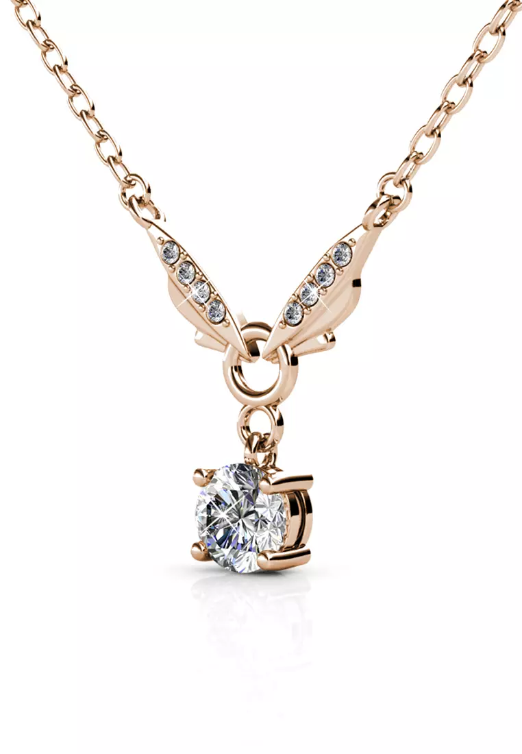 Venus Butterfly Pendant RG - Kalung Crystal by Her Jewellery