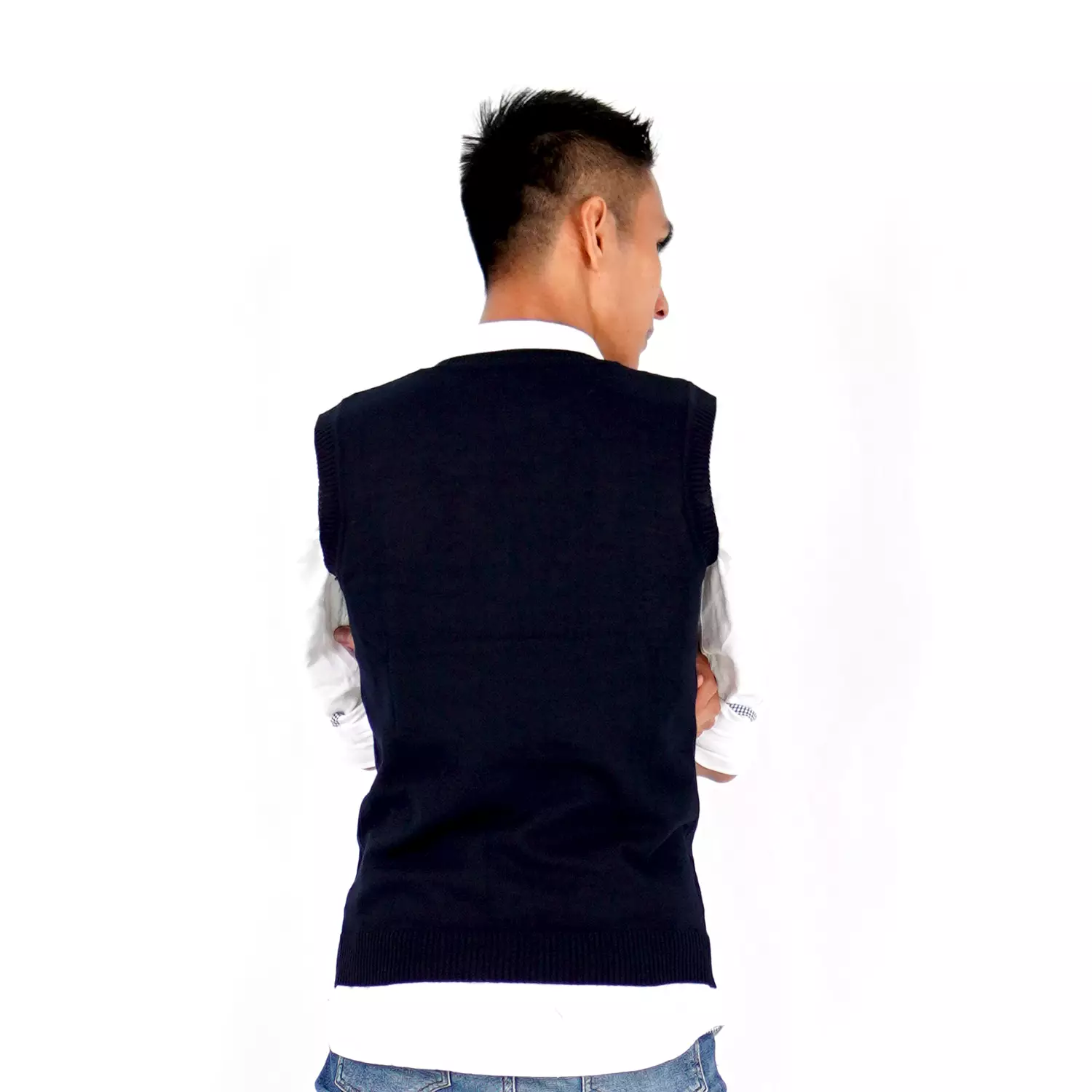  Rompi Rajut Pria Polos / Basic Knit Vest Rompi Seragam / Rompi Polos