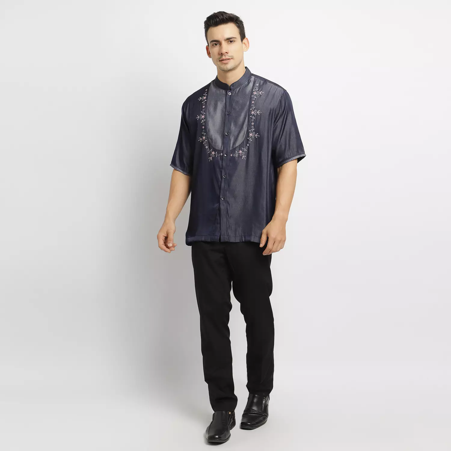 Baju Koko Denim KK Desta Denim