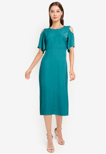 Buy Zalora Work Cold Shoulder Dress 2021 Online Zalora Singapore