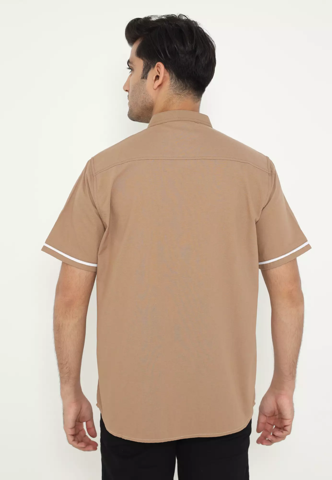 Ramadan Series | Ryusei Kemeja Kerah Koko Lengan Pendek Nirasaki CMB Brown