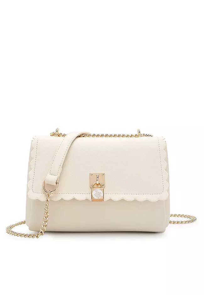 Buy Buttonscarves Alma Chain Bag Medium - Pearl Online