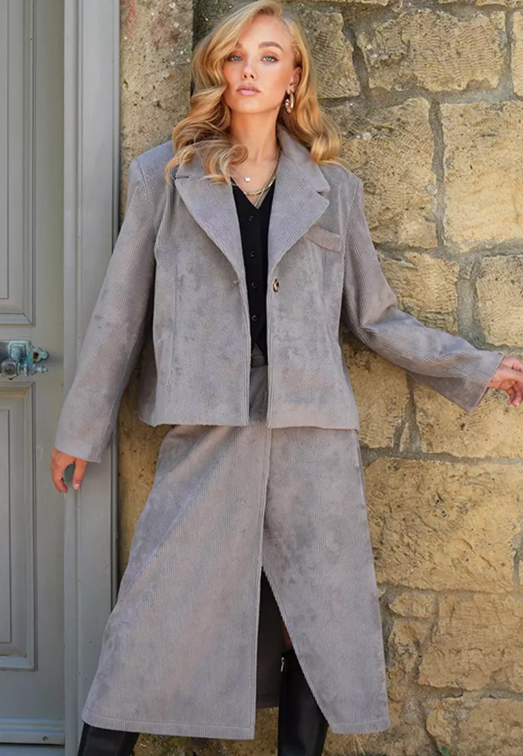 Oversize Padded Shoulder Jacket