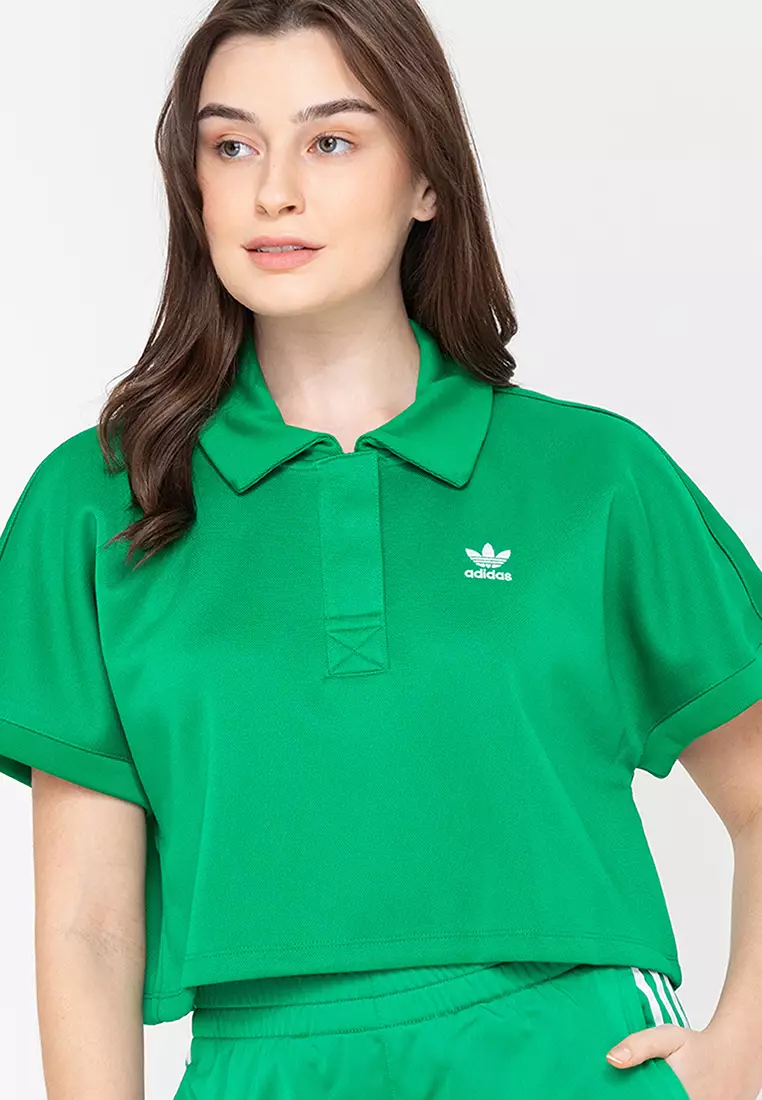 Adidas originals 70's young wild shop and free crop l/s top