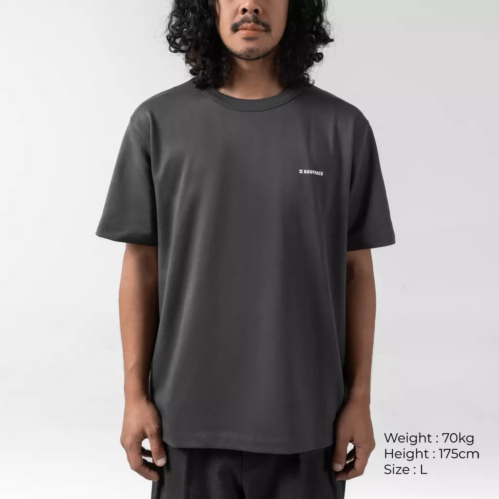 Guise 1.0 Short Sleeves Baju Kaos Lengan Pendek Relax Comfort - Abu Gelap