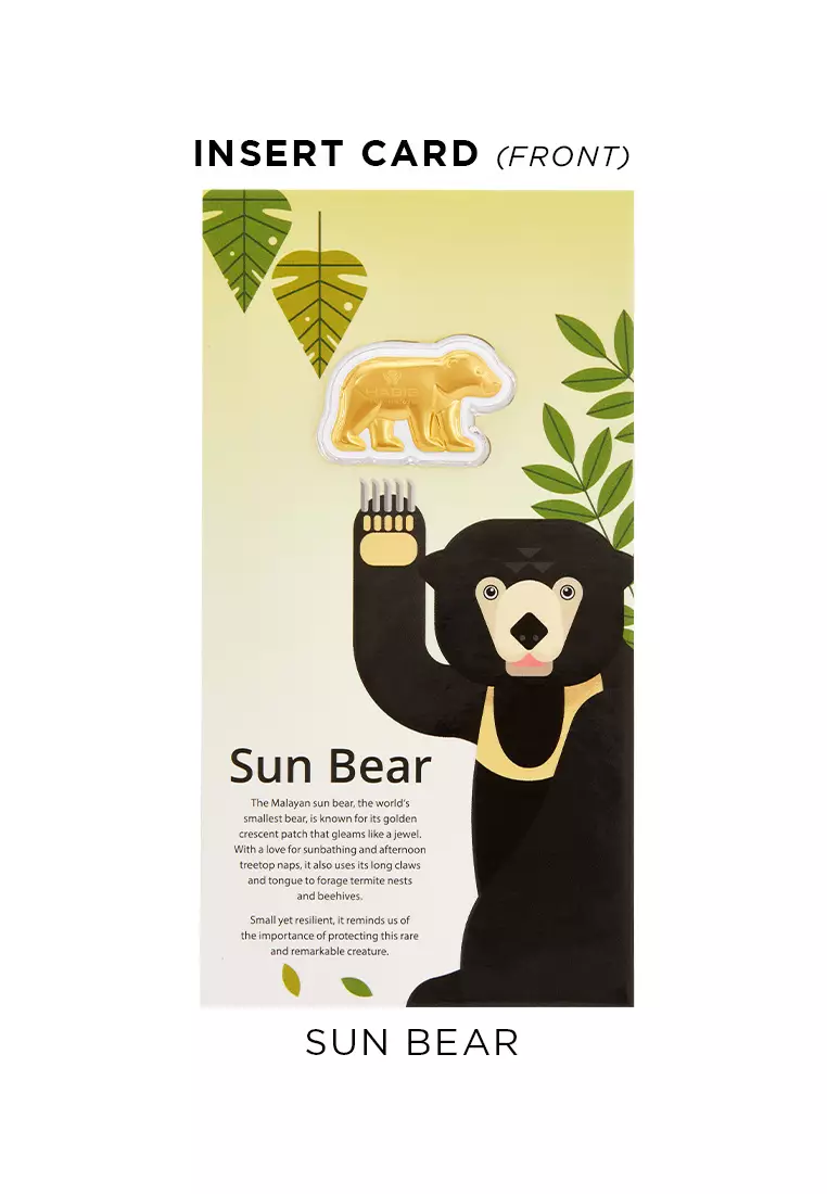 HABIB x Zoo Negara Collection 2025 (Sun Bear) | 999.9 Gold Wafer (0.20g)