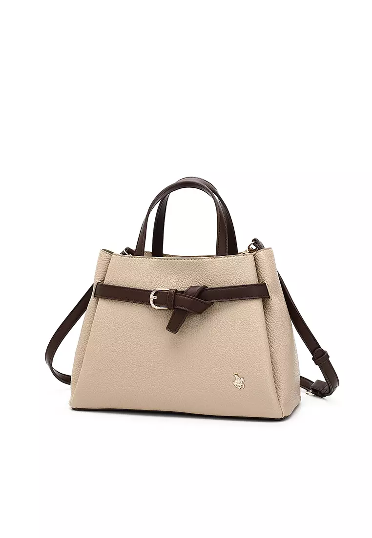 Women's Top Handle Bag / Sling Bag / Crossbody Bag / Shoulder Bag (Tas Tangan Wanita / Tas Selempang Wanita / Tas Bahu Wanita) - Cokelat