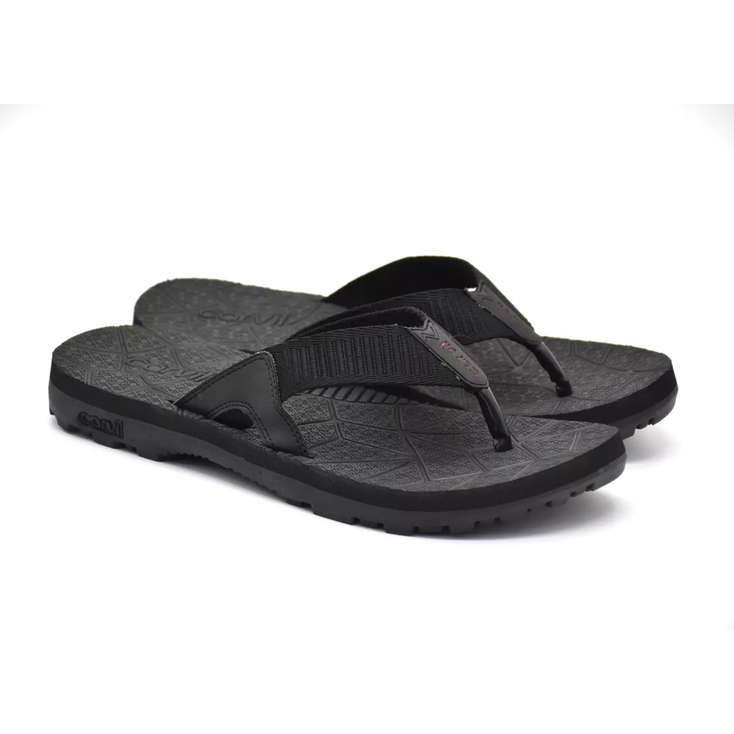 Carvil Sandal Pria Detron-Me Black