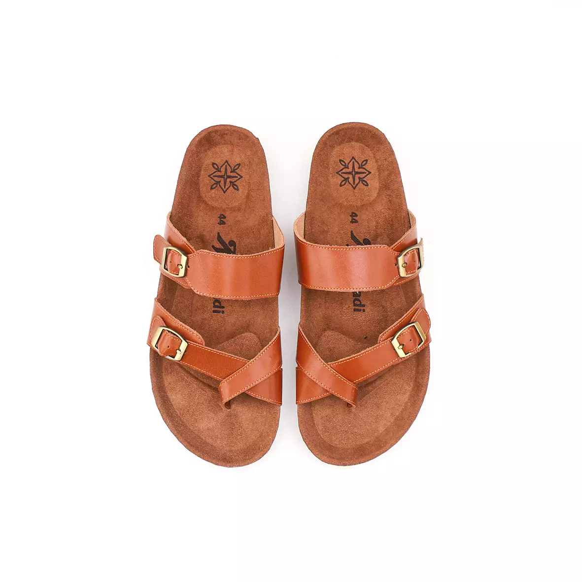 Marhadi Sendal Pria Sandal Kulit Asli Genuine Leather - Merake Tan