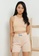 Public Desire beige Label Detail Racer Neck Crop Top A87CDAA0CE286DGS_4
