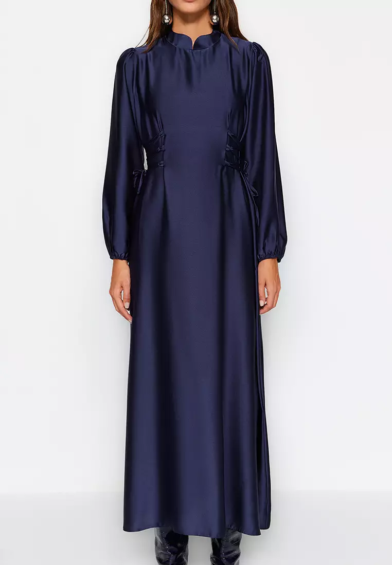 MODEST Satin Evening Dress