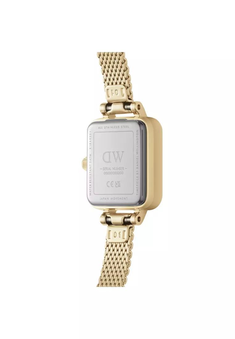 Quadro Mini Evengold Gold Champagne 金 香檳色 15.4x18.2mm-女性手錶 - 不銹鋼手錶 - DW -女子手錶 - 女錶