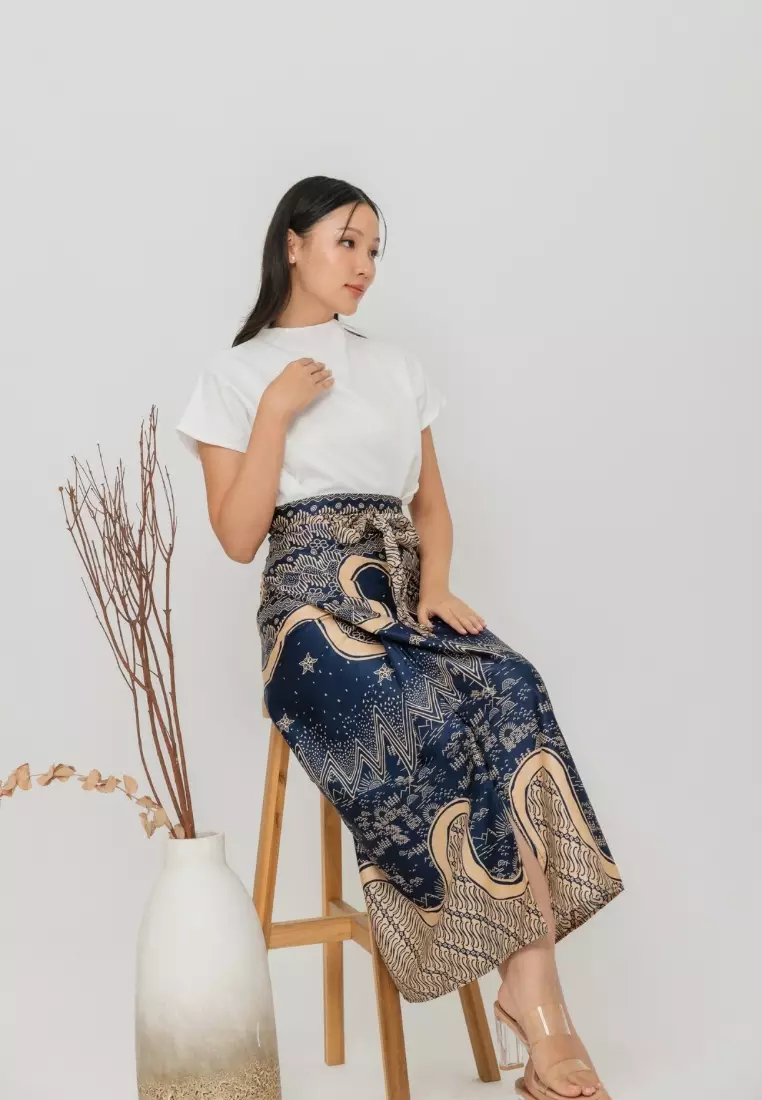 Jual Anneira Rok serut batik layla Original 2025 ZALORA Indonesia ®