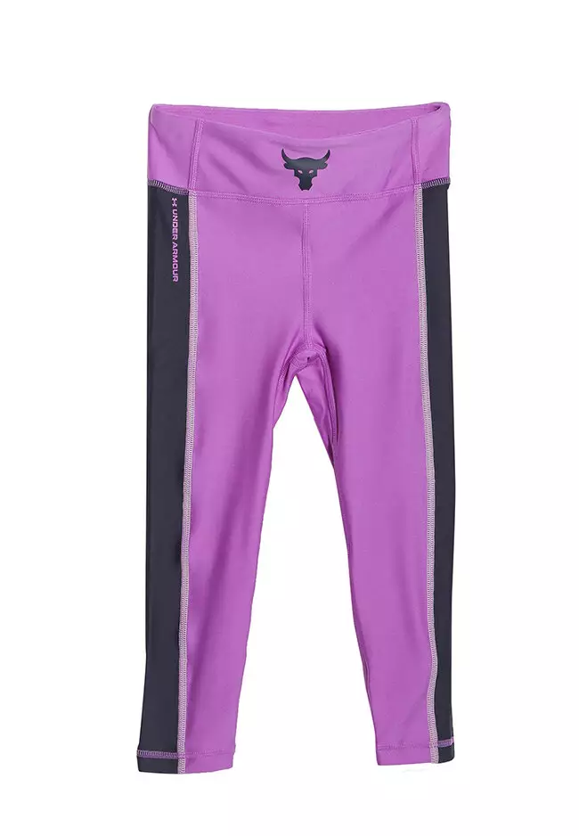 Pink Under Armour Girls' HeatGear Armour Leggings Junior