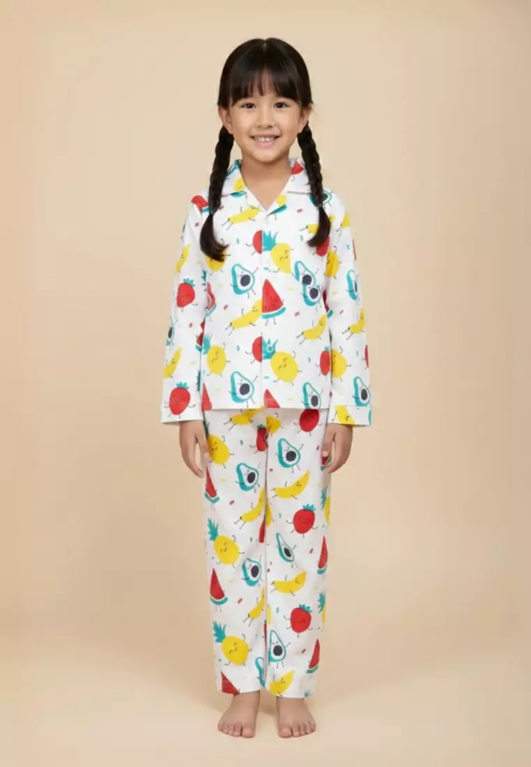 Baby And Kids Pajama Nightsuit Set - Fruity Cutie