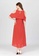 BADOMODA red Cielo Maxi Dress With Layered Cold Shoulder Sleeves D65F4AA16EBB13GS_3