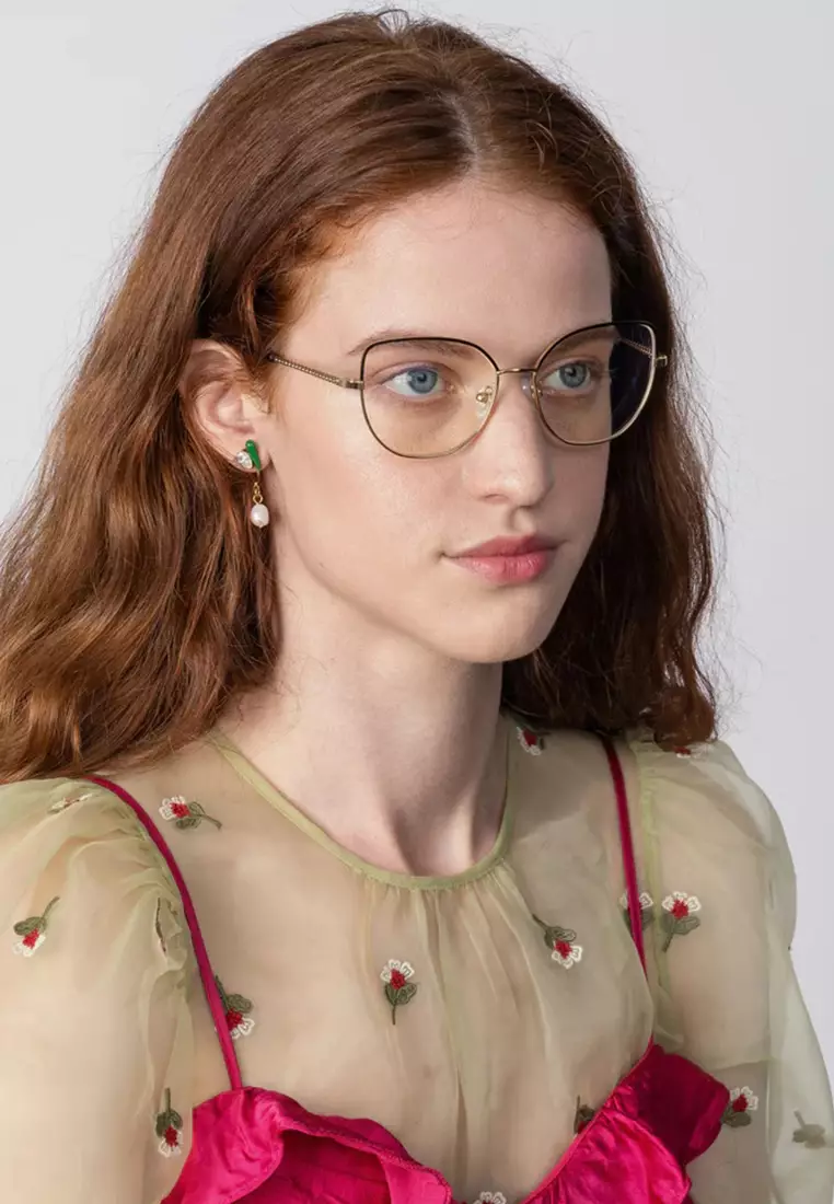 Ophelia (OP691-Black) Luxury Anti-Radiation/Computer Eyeglasses from London for Women