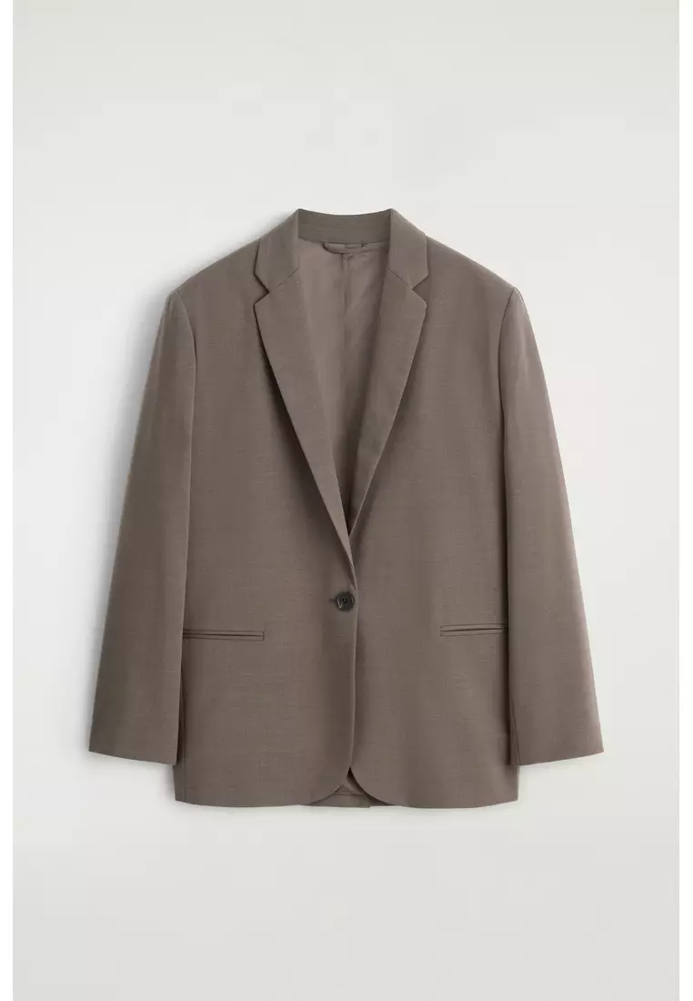 WOOL-BLEND BLAZER