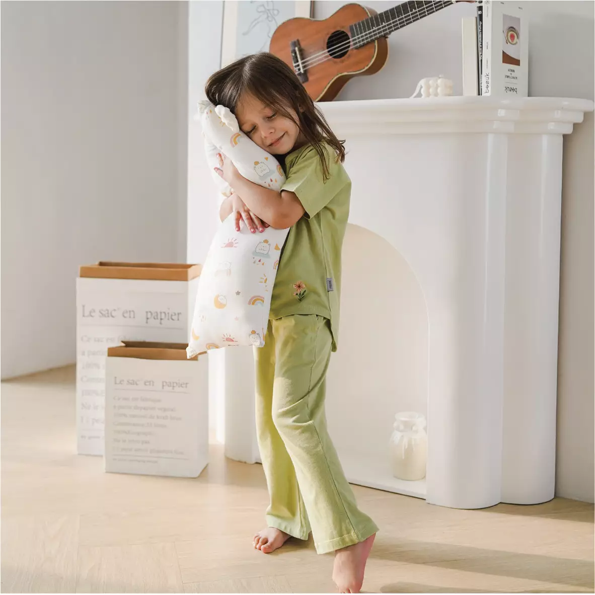 Mooi Setelan Anak Perempuan Kulot Alice Set - Sunshine