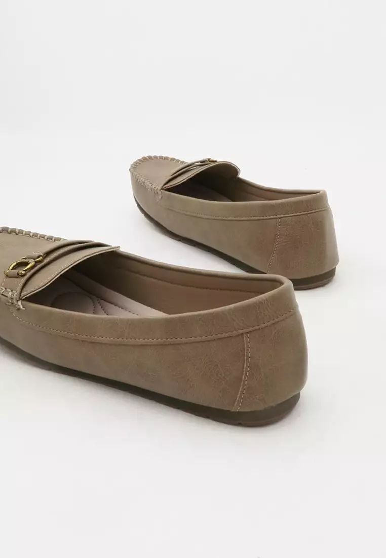 Slide On Flat Loafers