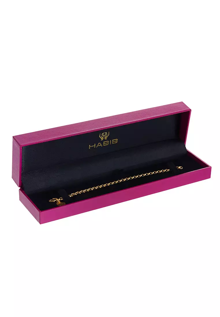 Buy HABIB HABIB Eme Gold Bracelet, 916 Gold 2023 Online | ZALORA Singapore