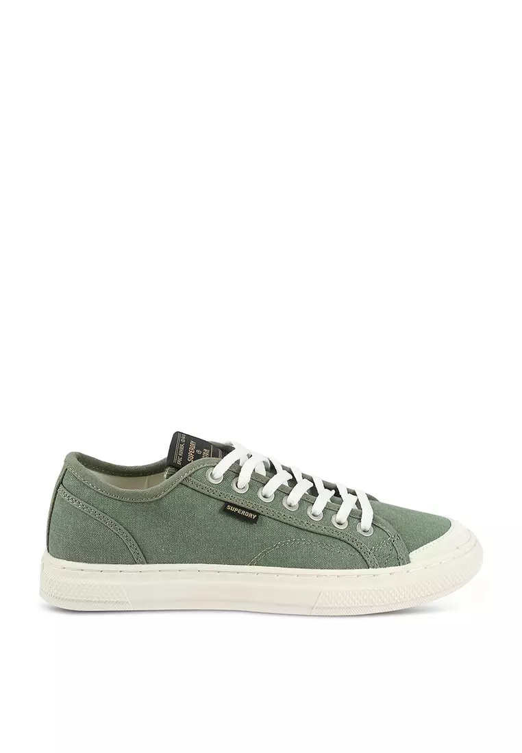 Discount on Superdry  shoes - SKU: Vintage Vegan Faux Vulc Low Top Trainers - Original & Vintage