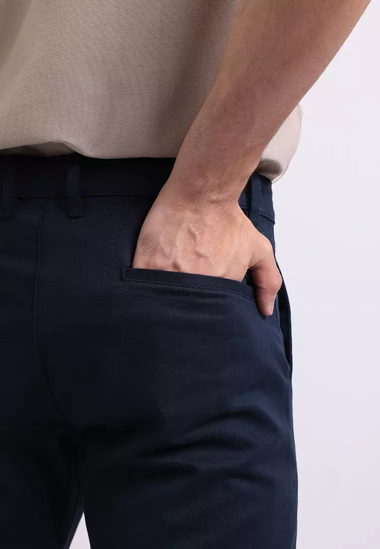 Manzone Celana Panjang Pria Chinos Slim Fit Roku - Navy
