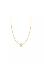 Jade J1 + 375/9K Gold Box Chain