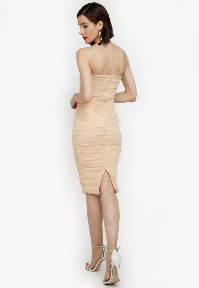 Esme Ruched Midi Dress