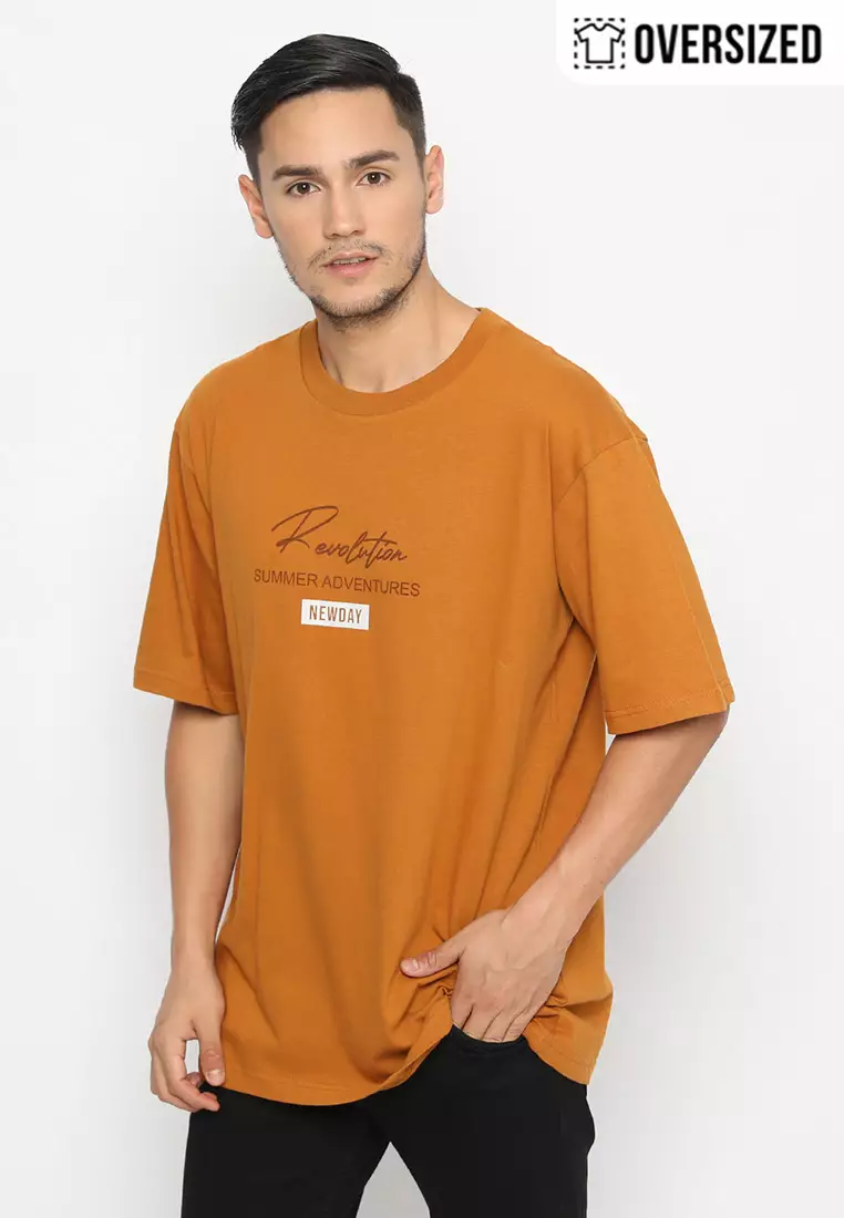 RBJ T-Shirt Cotton Oversized Pria 2079230121