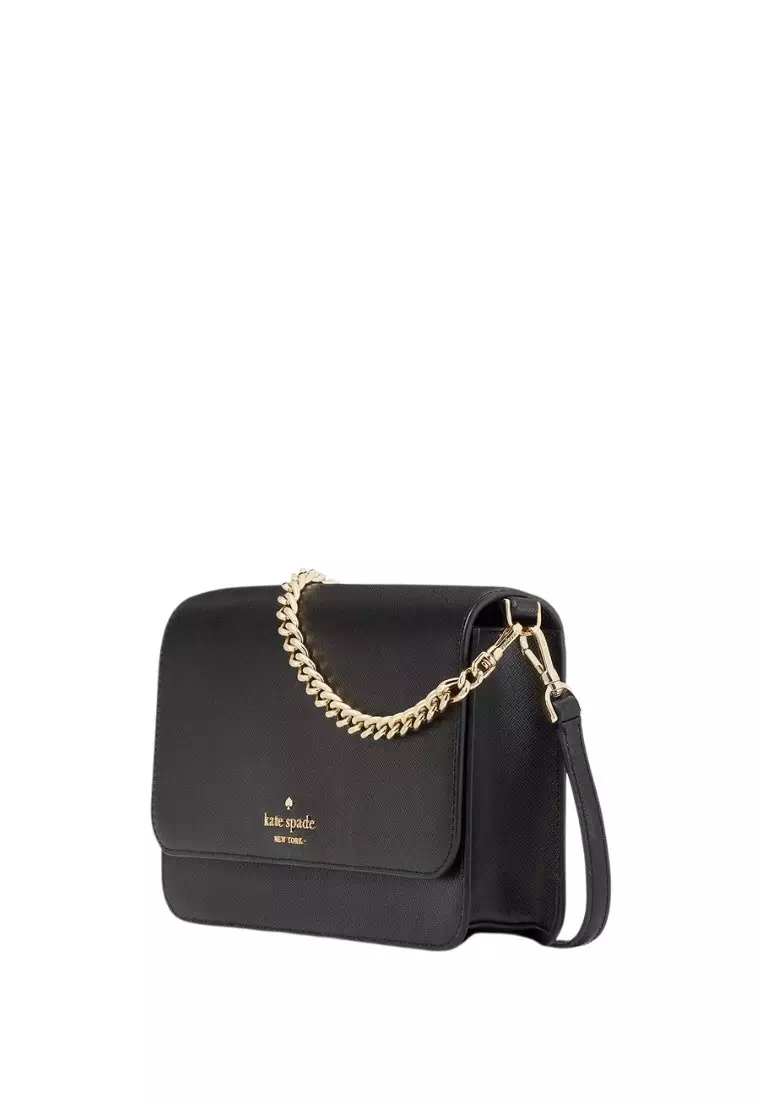 Madison Flap Convertible Crossbody Black