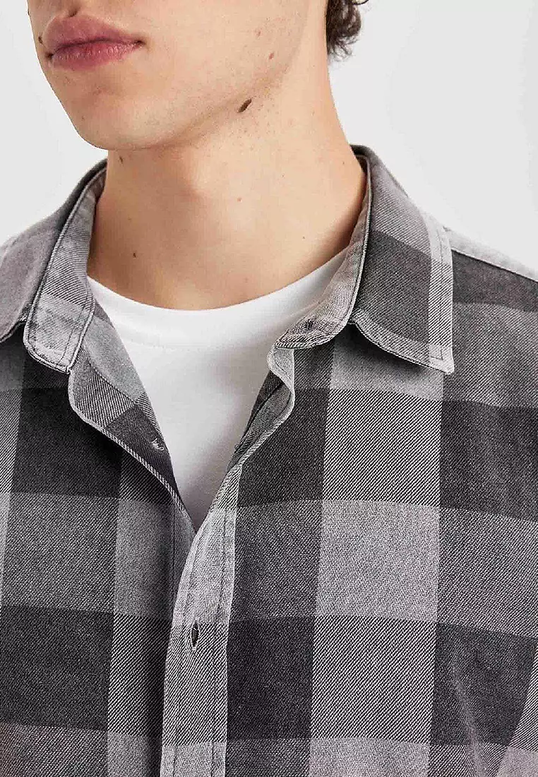 Cotton Checkered Shirt