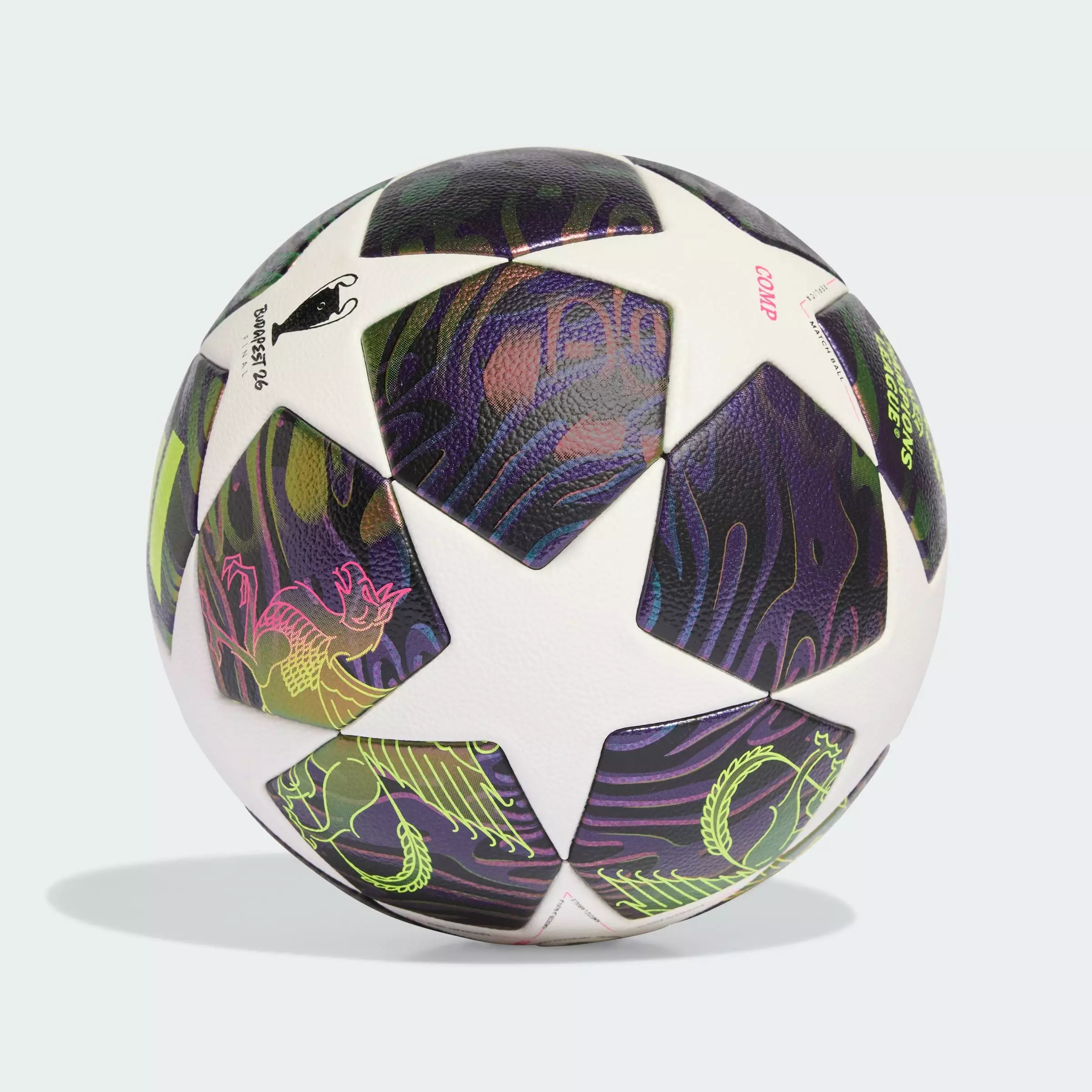 Football UEFA CHAMPIONS LEAGUE FINAL COMPETITION BALL Unisex Purple JX9096